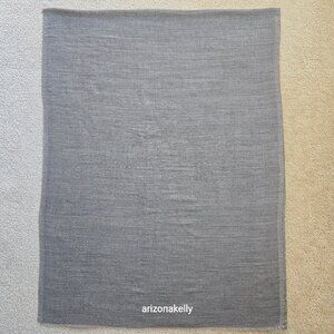 NWOT Cashmere Woven Scarf Lightweight PERFECT Grey Melange